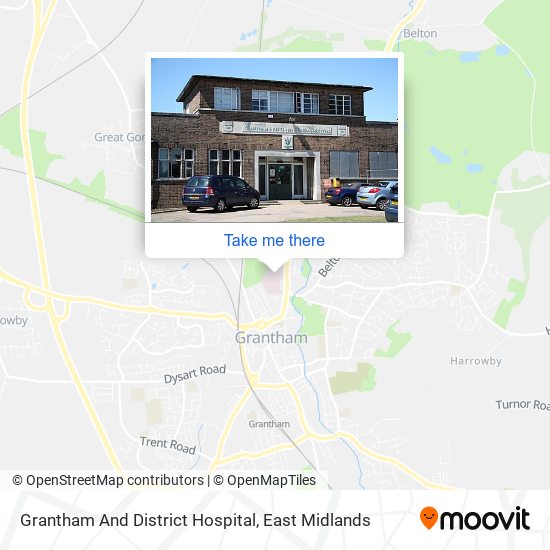 Grantham And District Hospital map