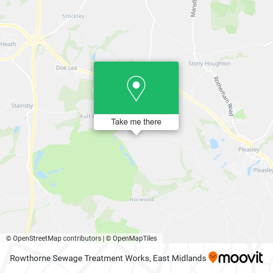Rowthorne Sewage Treatment Works map