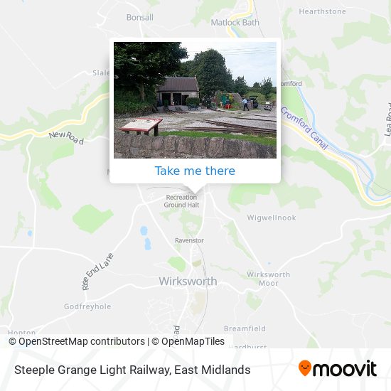 Steeple Grange Light Railway map