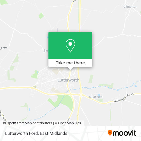 Lutterworth Ford map