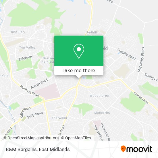 B&M Bargains map