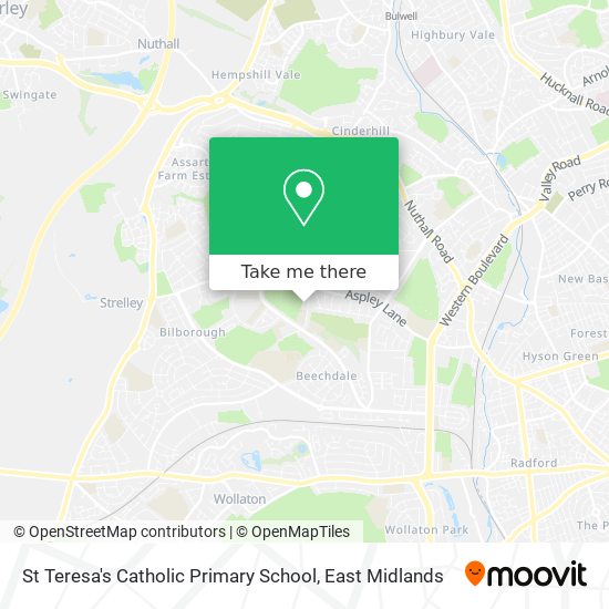St Teresa's Catholic Primary School map