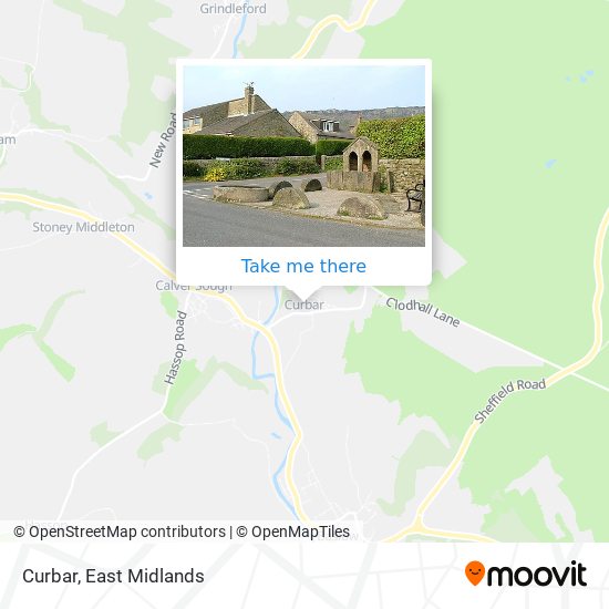 Curbar map