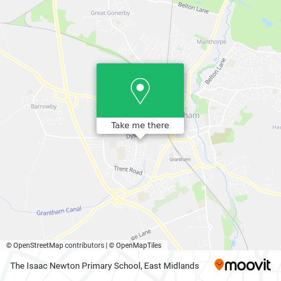 The Isaac Newton Primary School map