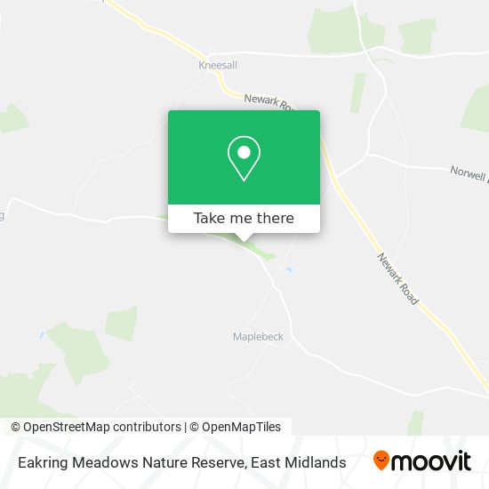 Eakring Meadows Nature Reserve map
