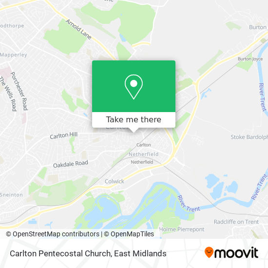 Carlton Pentecostal Church map