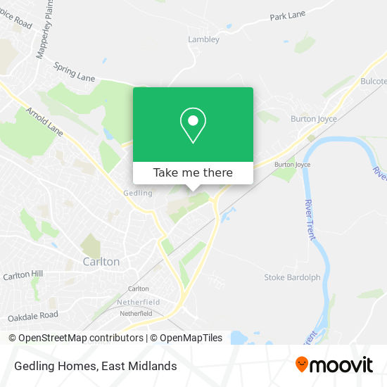 Gedling Homes map