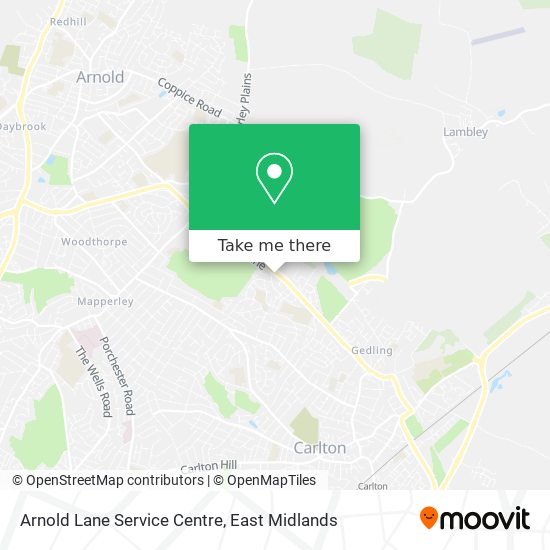 Arnold Lane Service Centre map