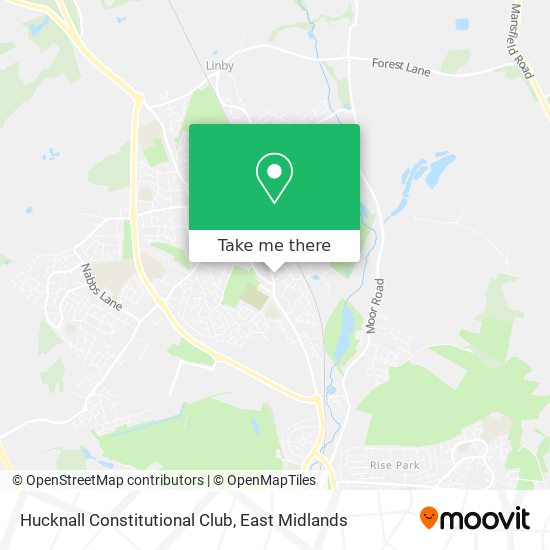 Hucknall Constitutional Club map