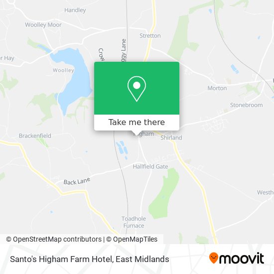 Santo's Higham Farm Hotel map