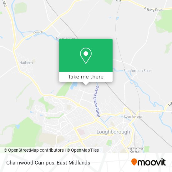 Charnwood Campus map