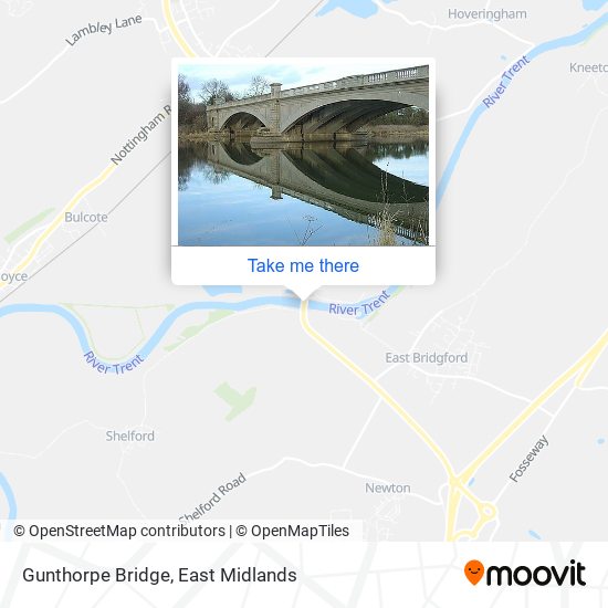 Gunthorpe Bridge map