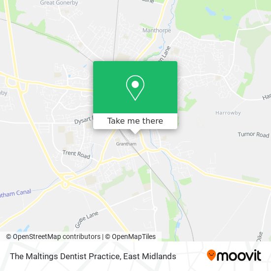 The Maltings Dentist Practice map