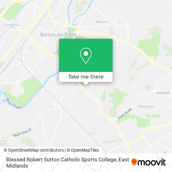 Blessed Robert Sutton Catholic Sports College map