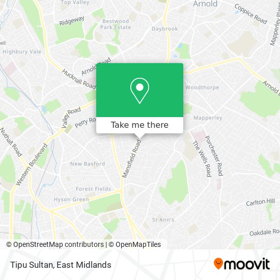 Tipu Sultan map