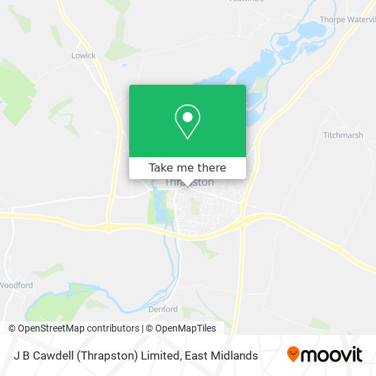 J B Cawdell (Thrapston) Limited map