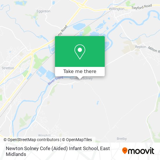 Newton Solney Cofe (Aided) Infant School map