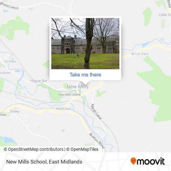 New Mills School map