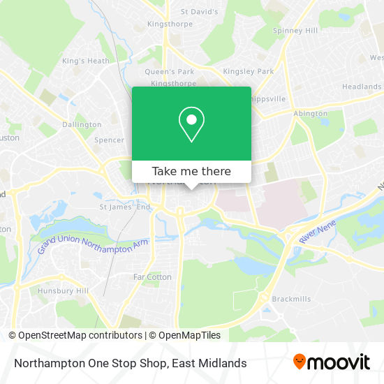 Northampton One Stop Shop map