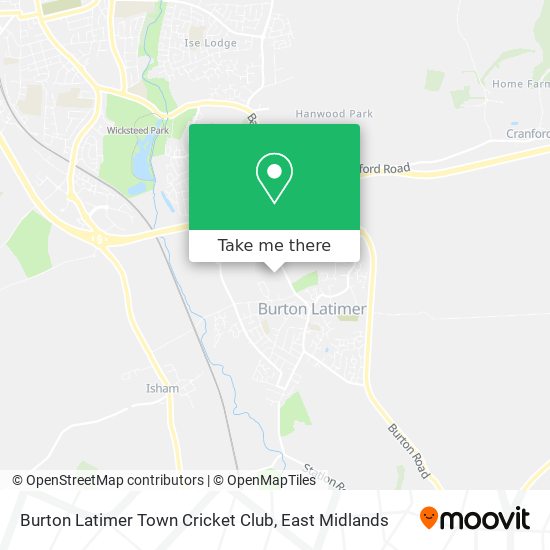 Burton Latimer Town Cricket Club map