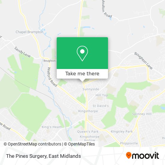 The Pines Surgery map