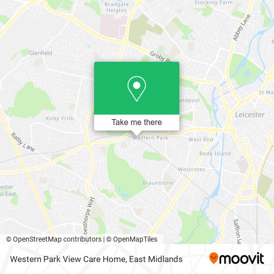 Western Park View Care Home map