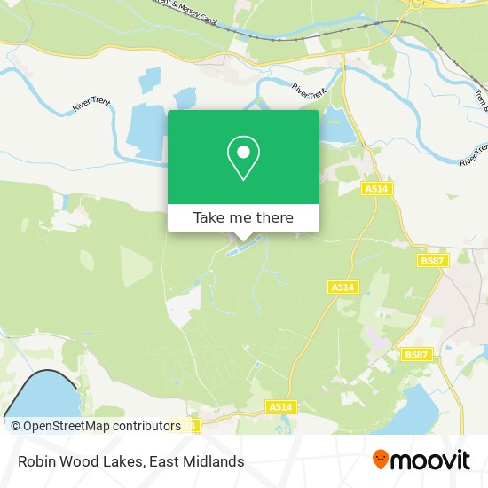 Robin Wood Lakes map