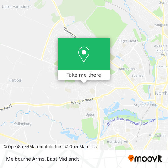 Melbourne Arms map