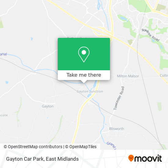 Gayton Car Park map