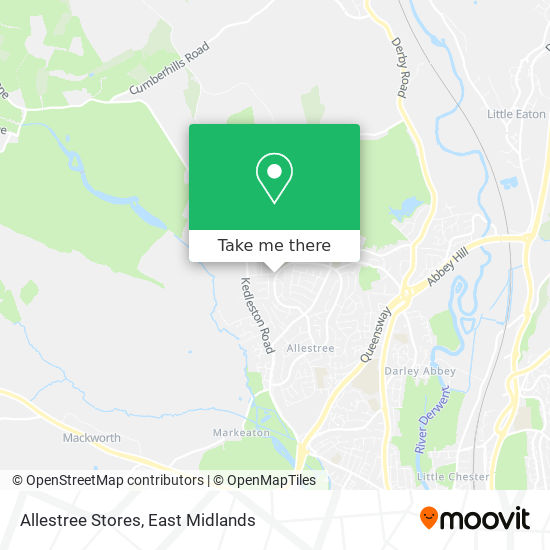Allestree Stores map