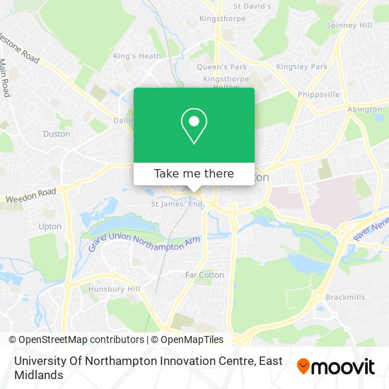 University Of Northampton Innovation Centre map