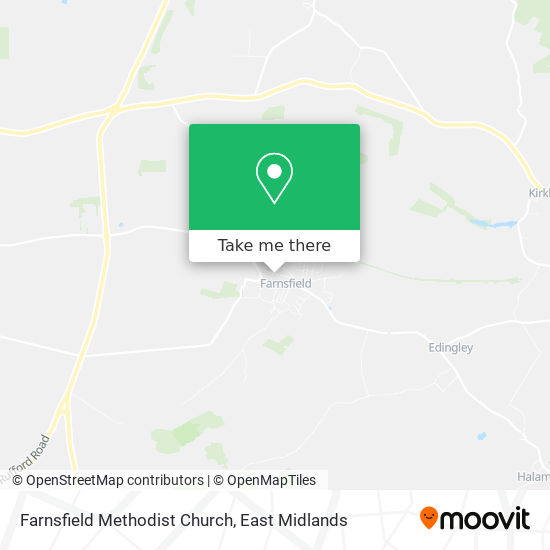 Farnsfield Methodist Church map