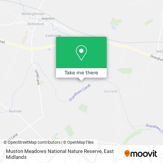 Muston Meadows National Nature Reserve map