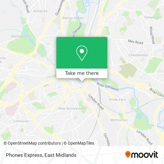 Phones Express map