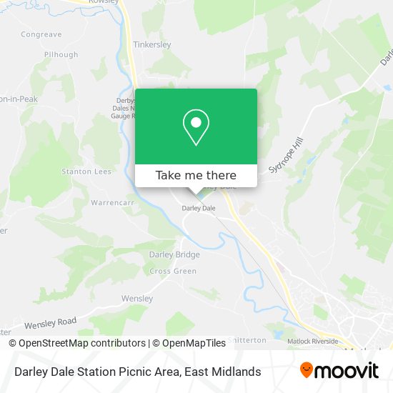 Darley Dale Station Picnic Area map