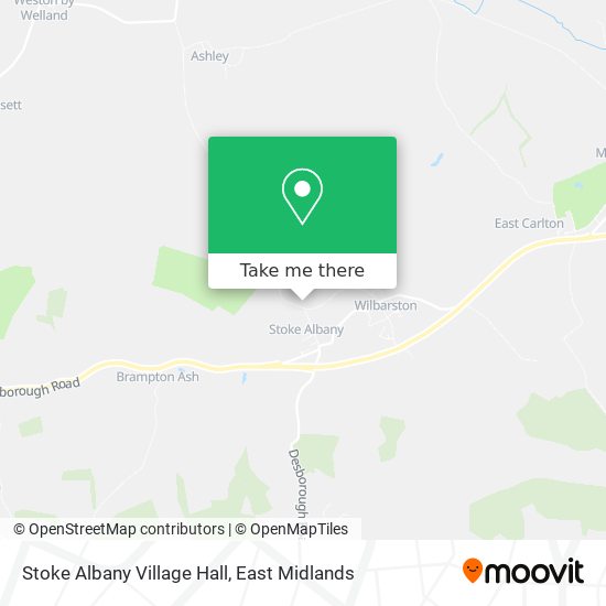 Stoke Albany Village Hall map