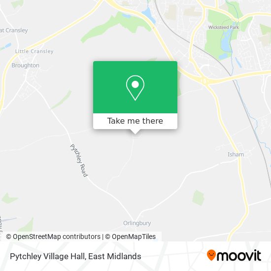 Pytchley Village Hall map