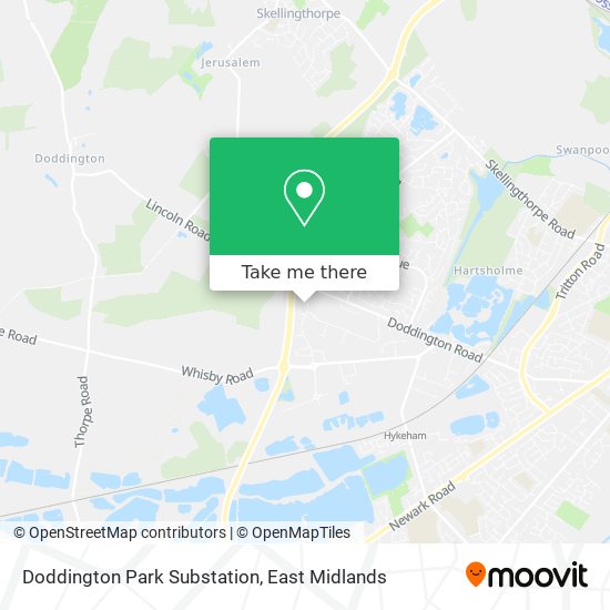 Doddington Park Substation map