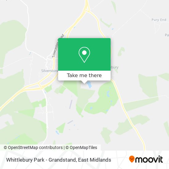 Whittlebury Park - Grandstand map