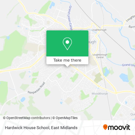 Hardwick House School map