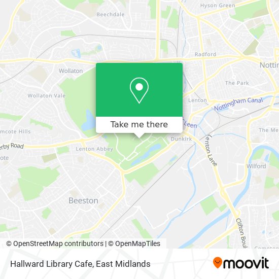 Hallward Library Cafe map