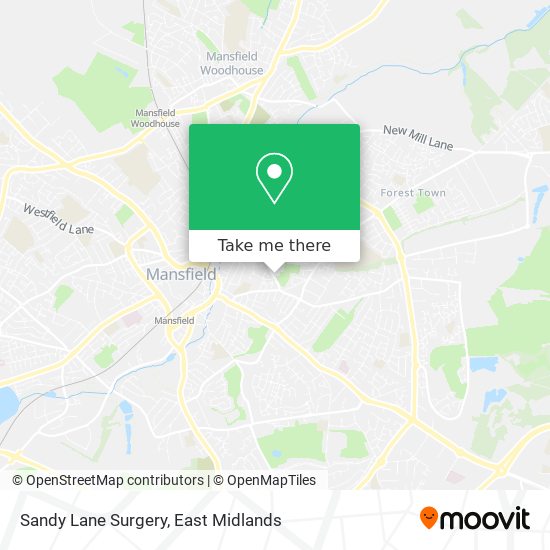 Sandy Lane Surgery map