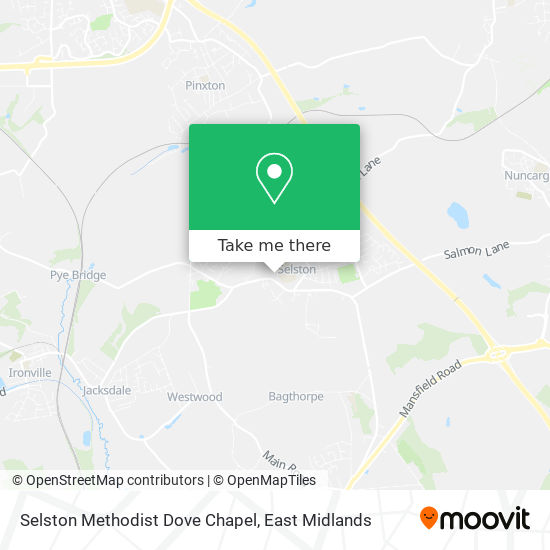 Selston Methodist Dove Chapel map