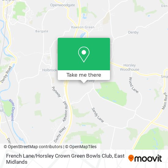 French Lane / Horsley Crown Green Bowls Club map