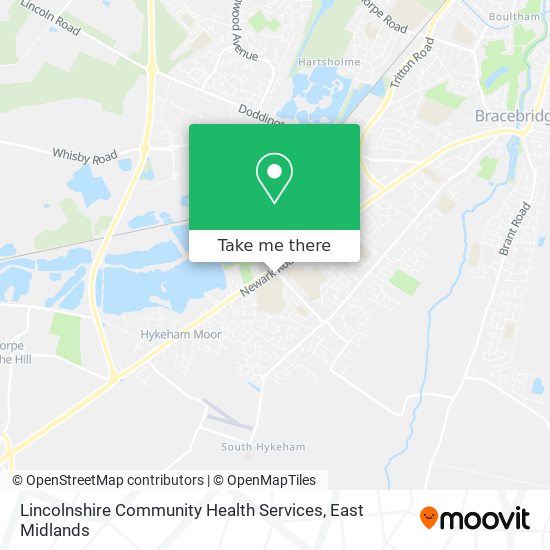 Lincolnshire Community Health Services map