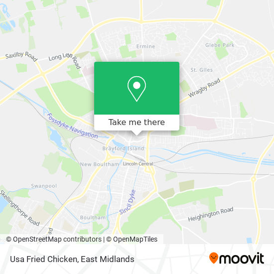 Usa Fried Chicken map