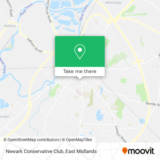 Newark Conservative Club map