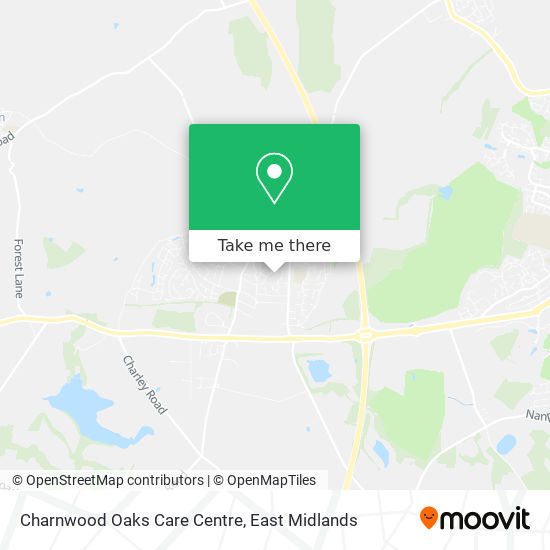 Charnwood Oaks Care Centre map
