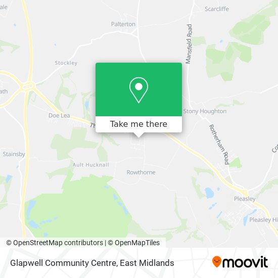 Glapwell Community Centre map