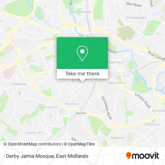 Derby Jamia Mosque map